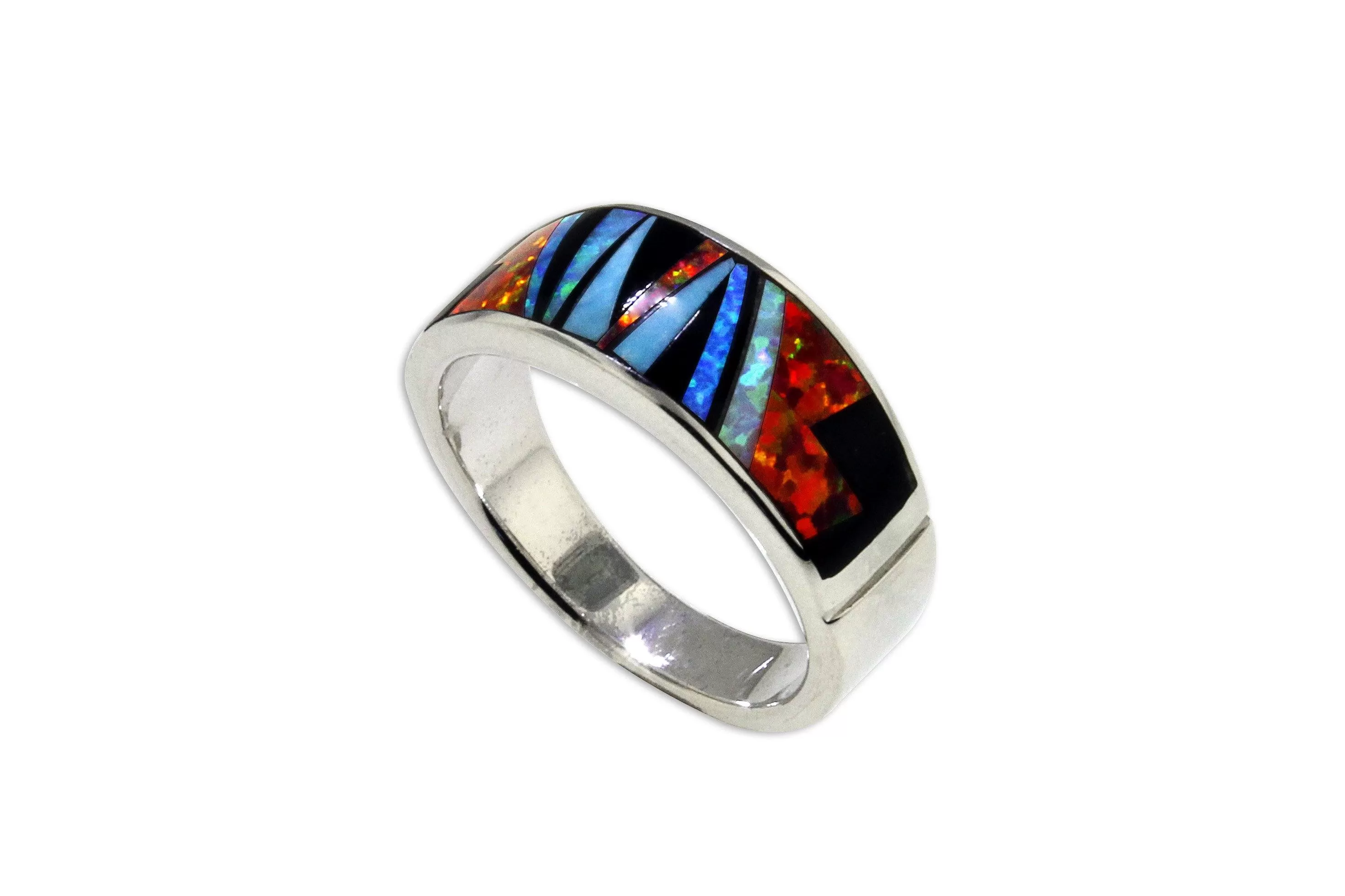 David Rosales Red Moon Band Ring