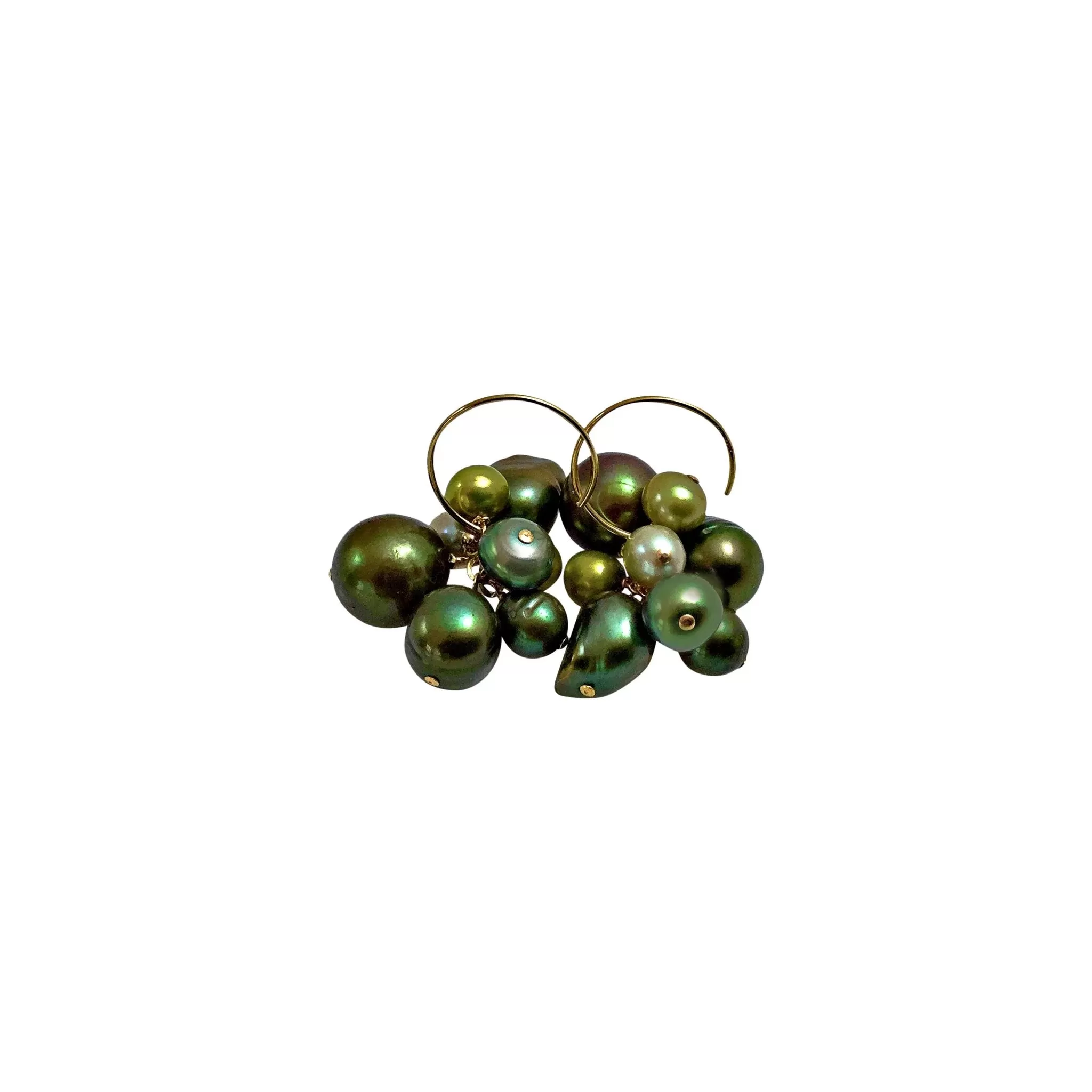 Denise Peacock, Pearl Cluster Earrings