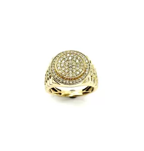 Diamond Cluster Halo Watch Ring