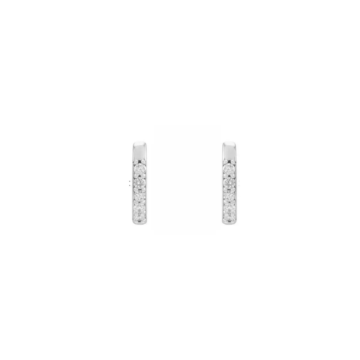 Diamond Small Diamond Hoop Earrings