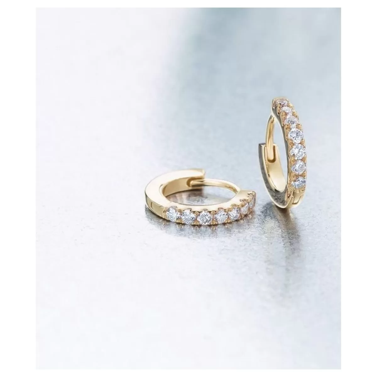 Diamond Small Diamond Hoop Earrings