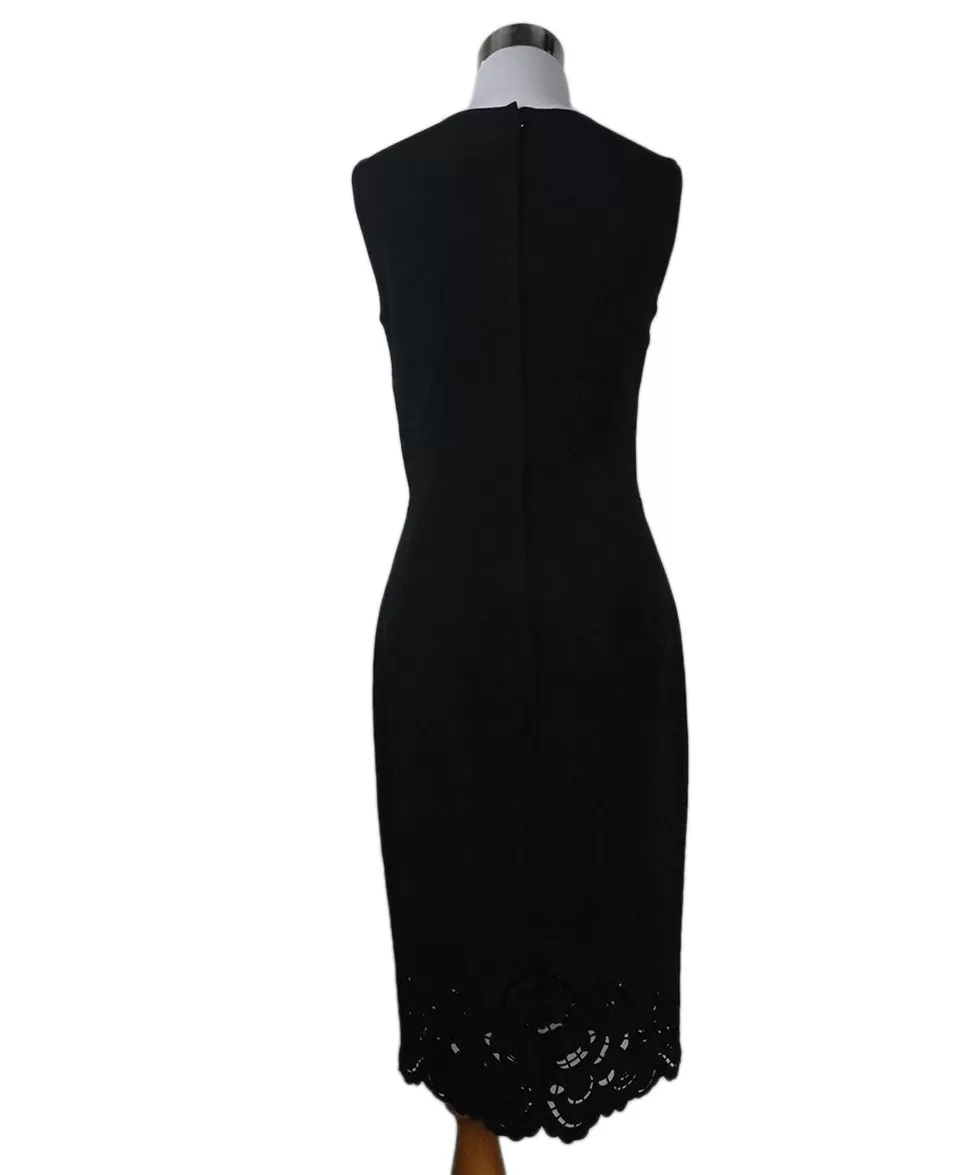 Dolce & Gabbana Black Floral Cutwork Dress sz 8