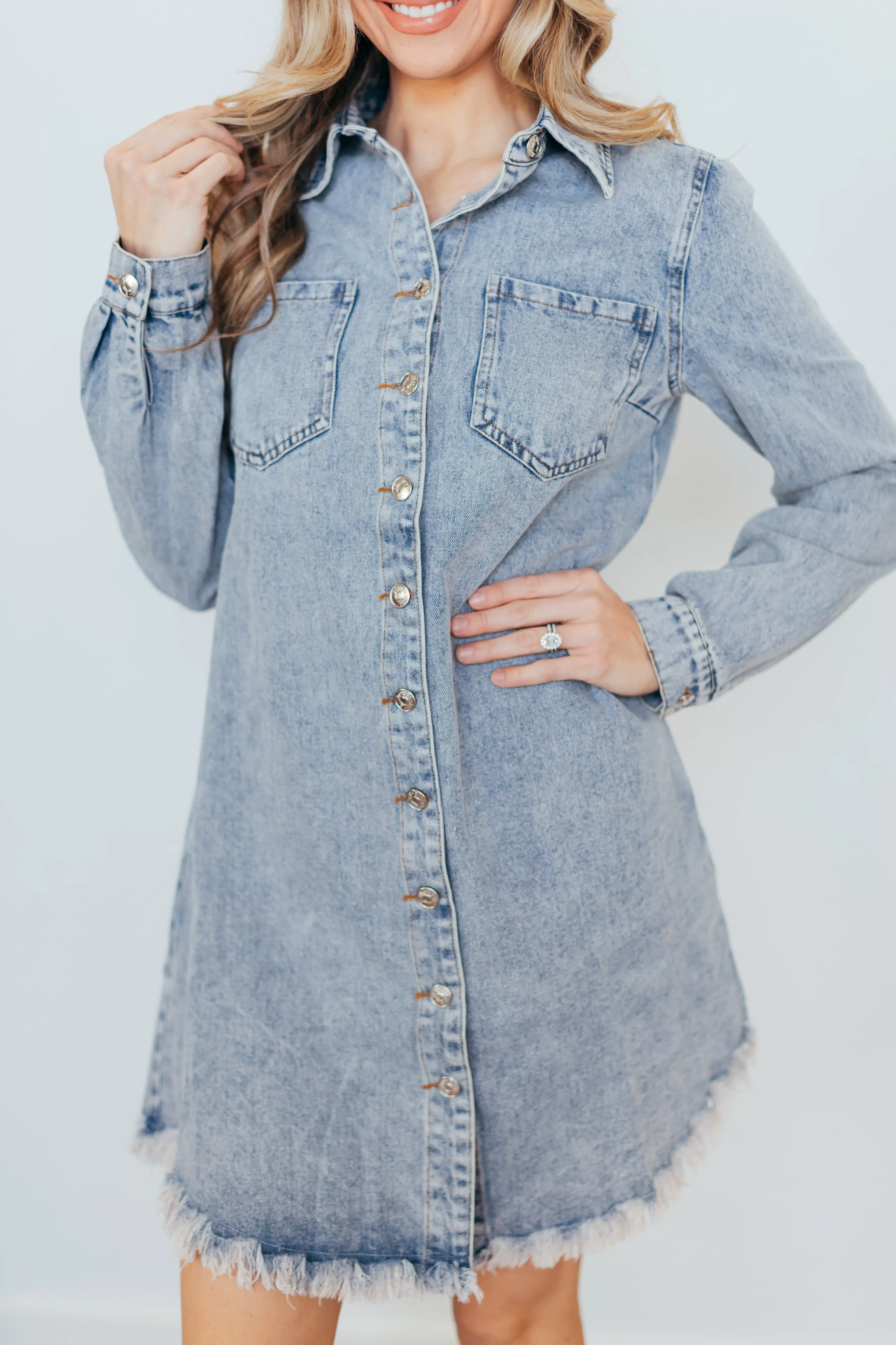 Duke Button Down Denim Dress