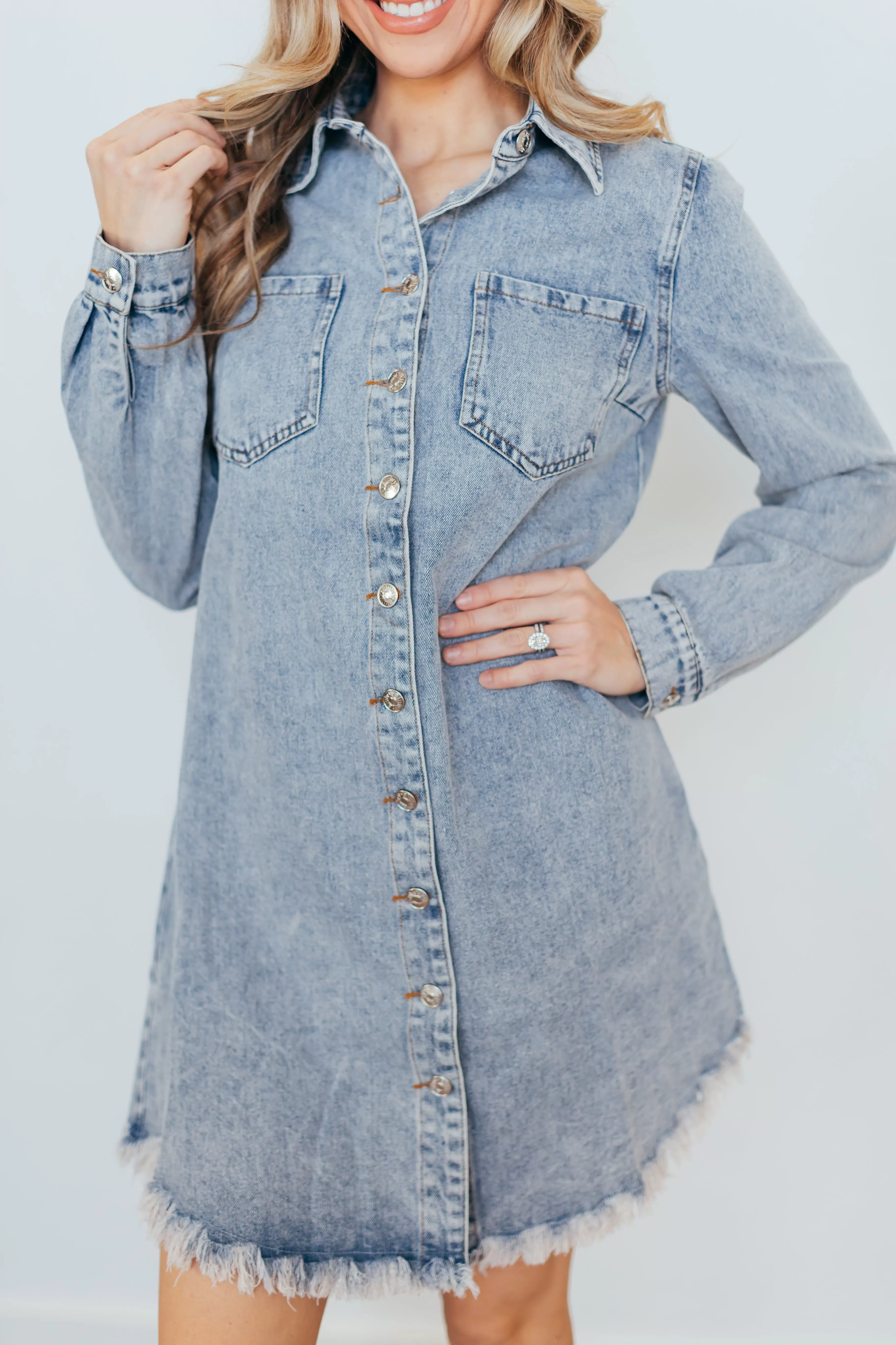 Duke Button Down Denim Dress