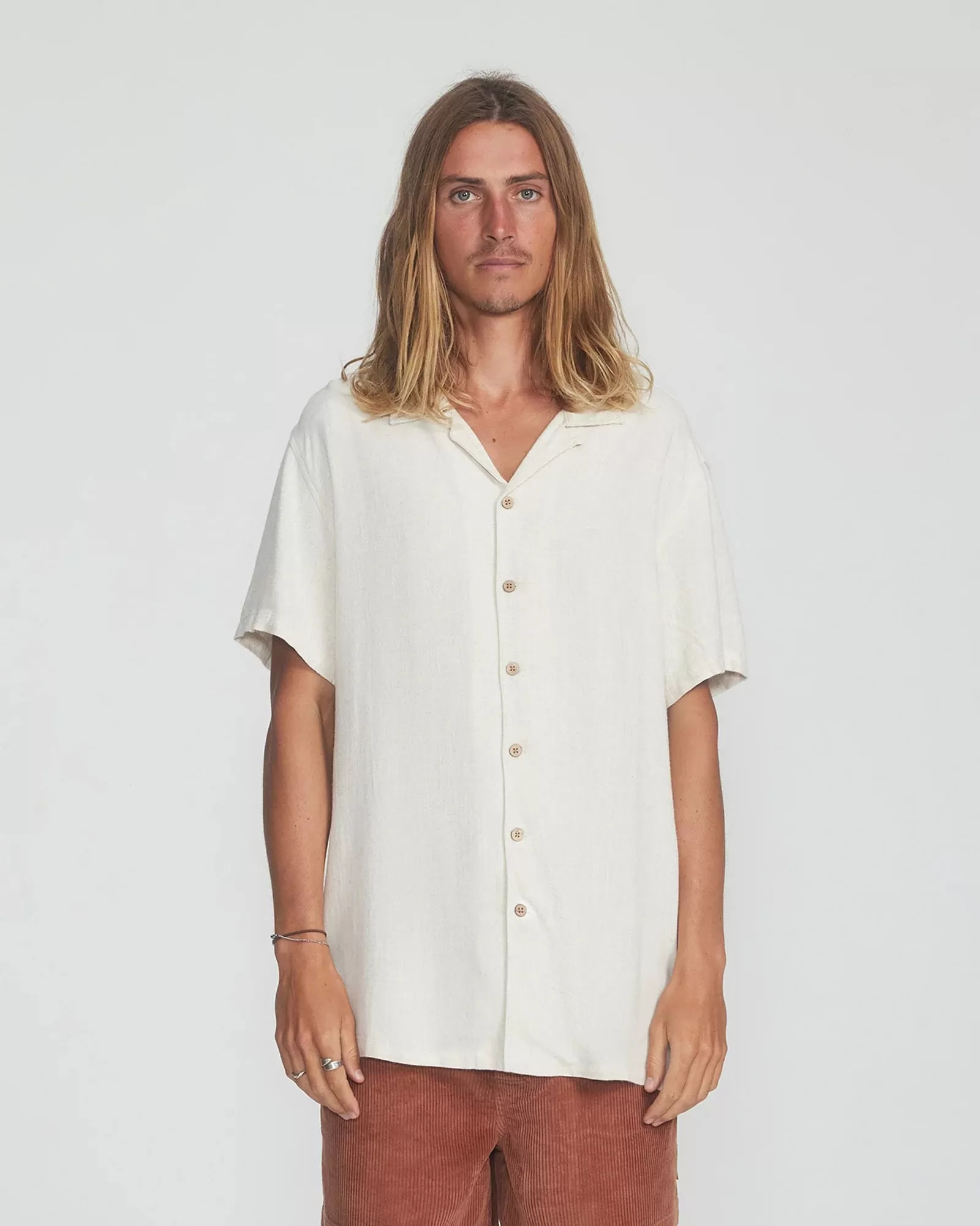 Earnie Resort Shirt Oat