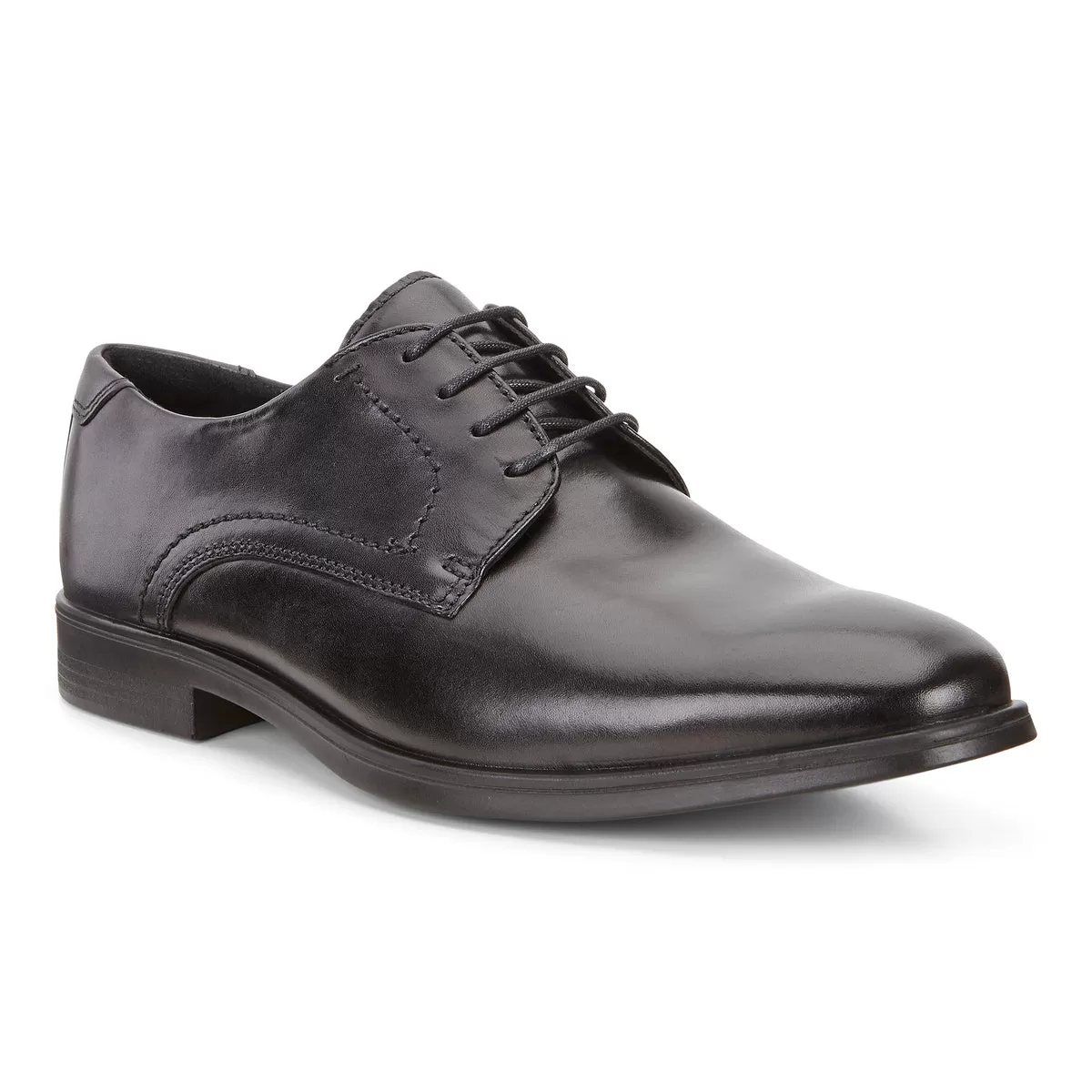 ECCO Melbourne Leather Lace Up Dress Shoe - Black