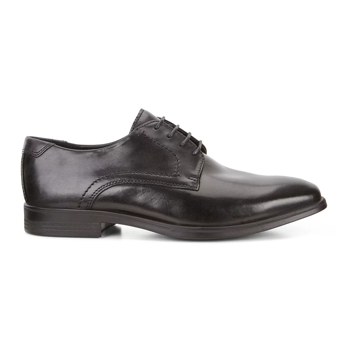 ECCO Melbourne Leather Lace Up Dress Shoe - Black