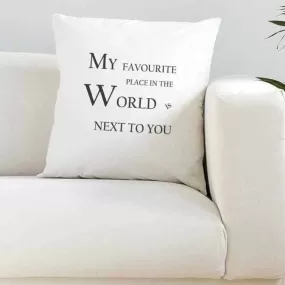 Favourite Place White Super Soft Cushion