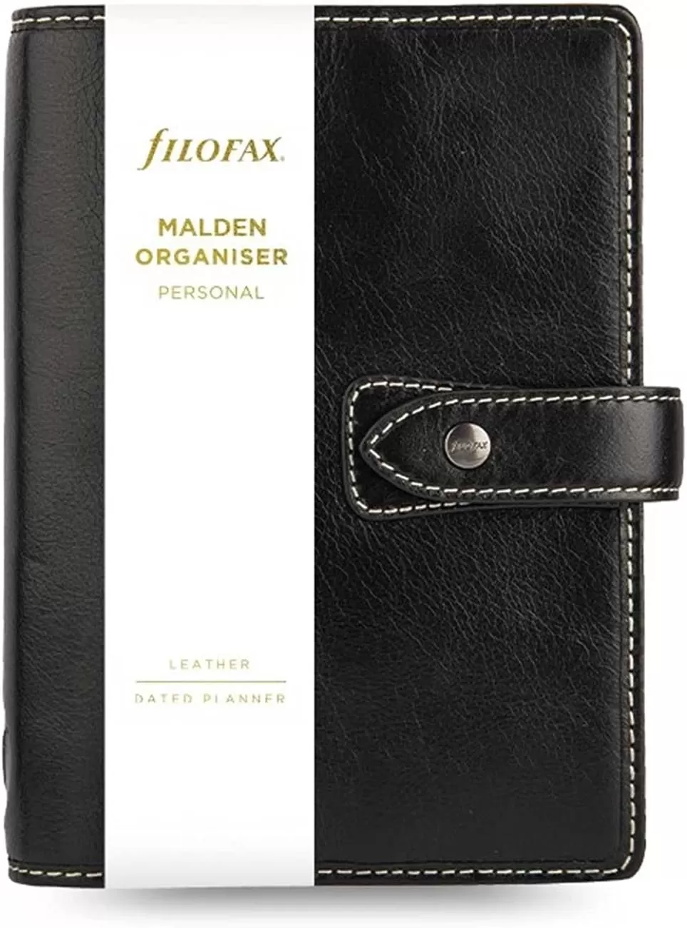 Filofax Malden Pocket Black Leather Organizer Agenda Calendar 2024