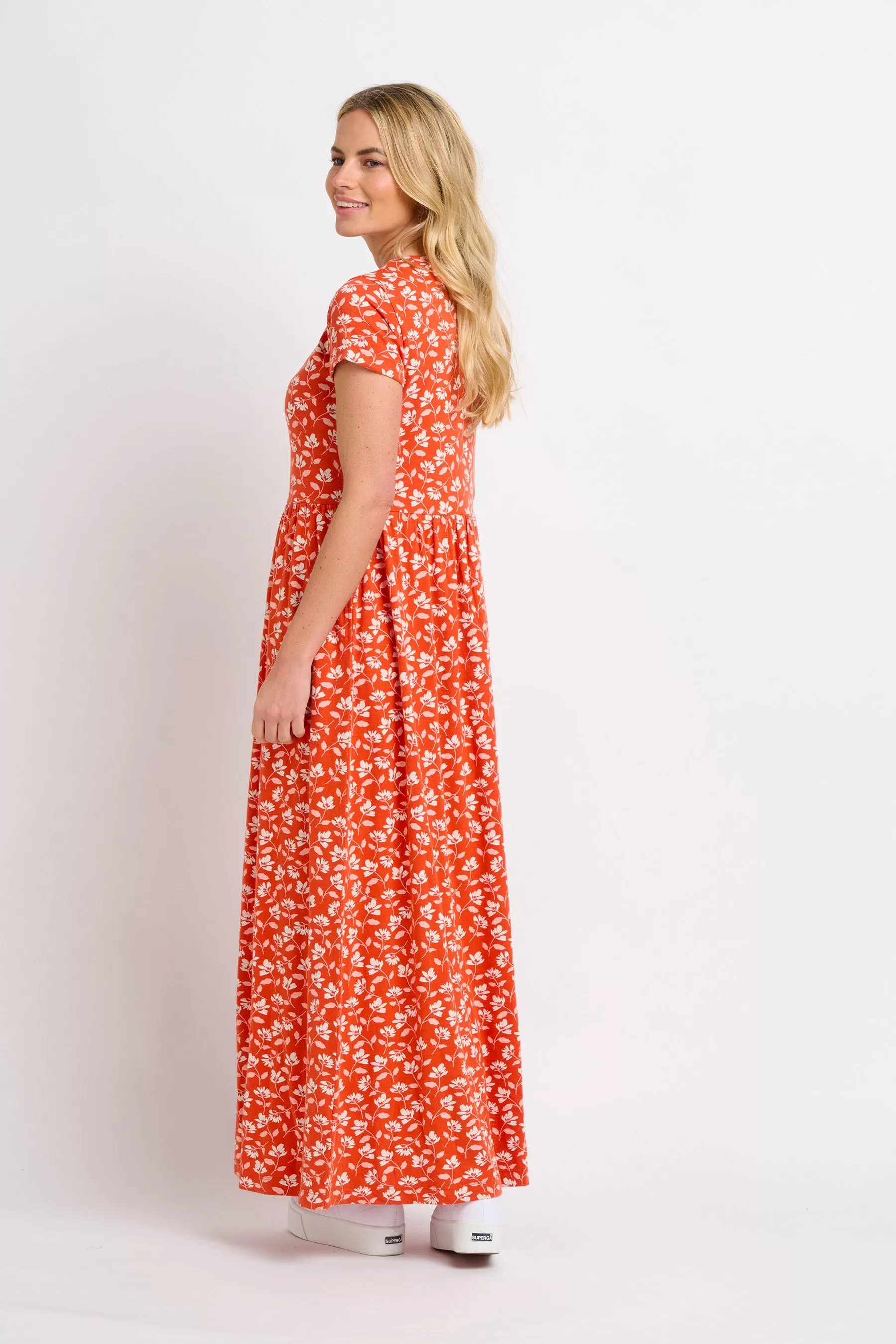 Floating Floral Maxi Dress