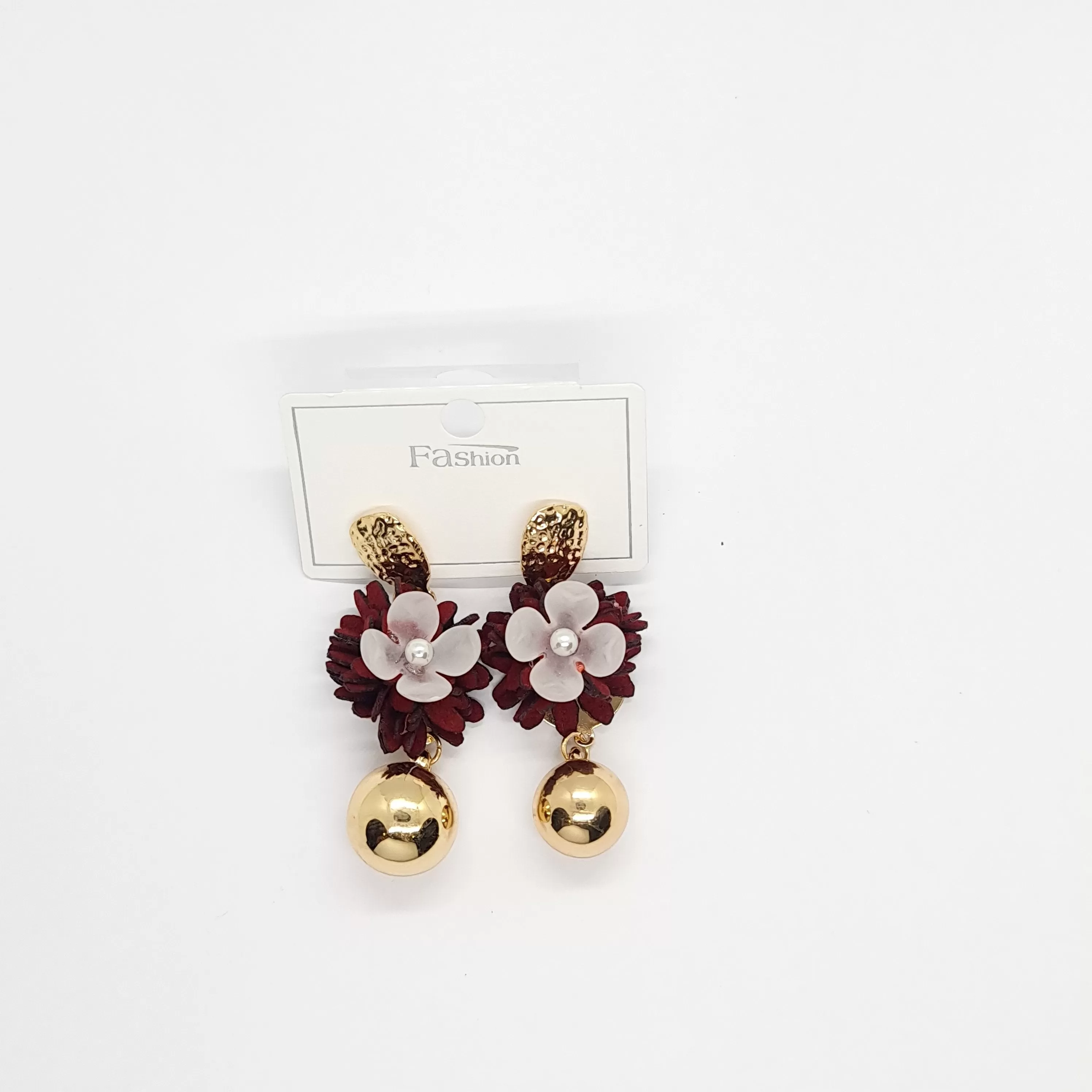 Flower Ball Earrings