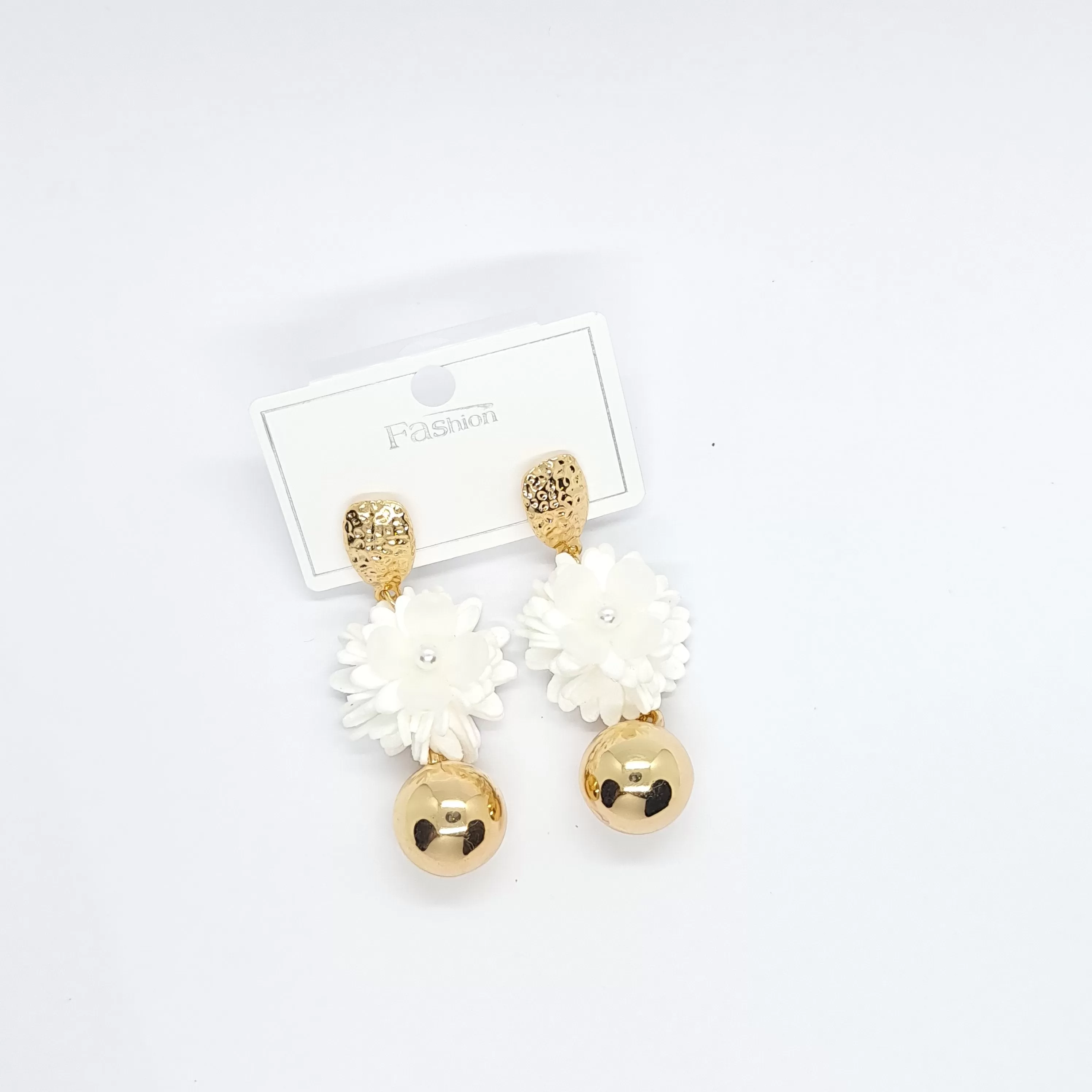 Flower Ball Earrings