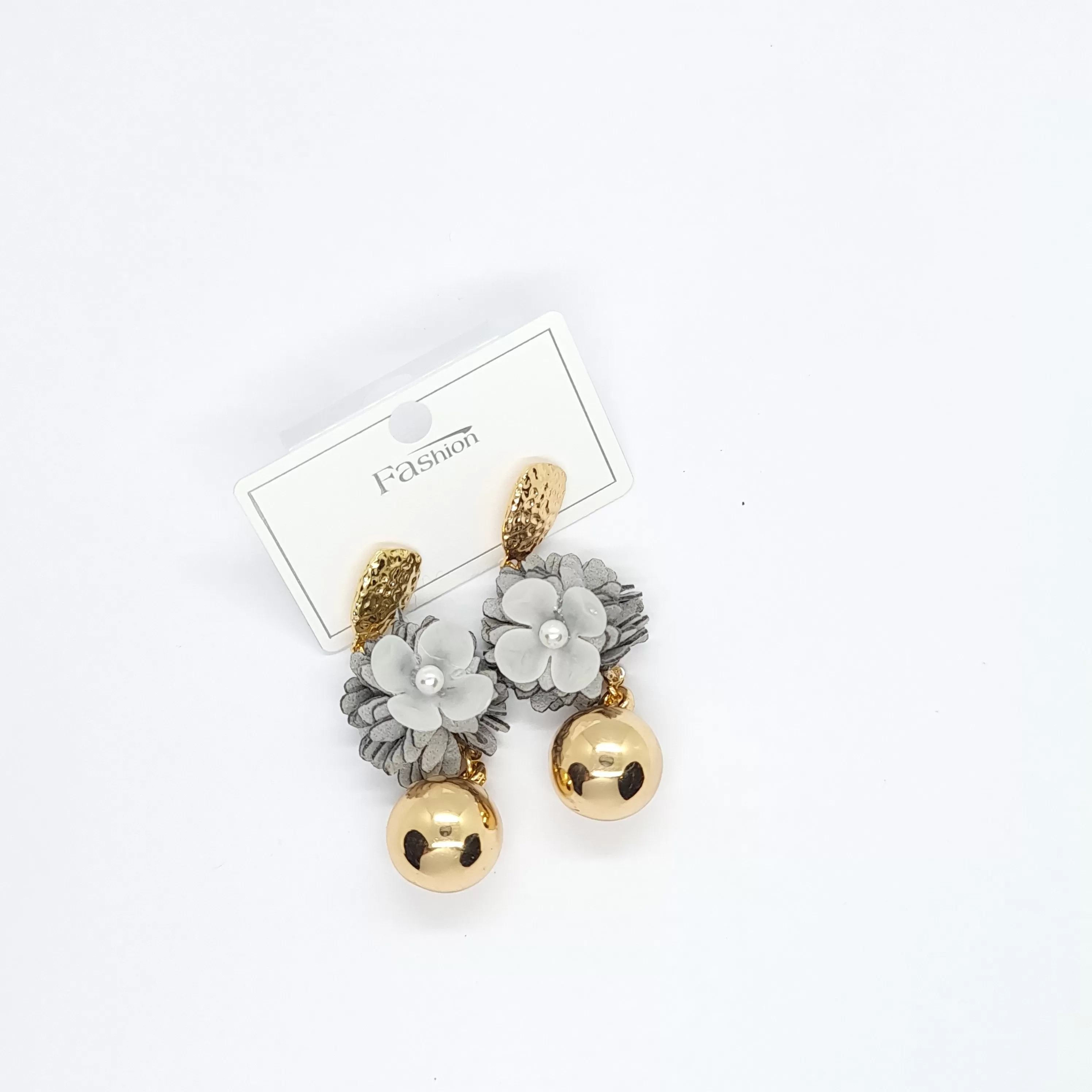 Flower Ball Earrings