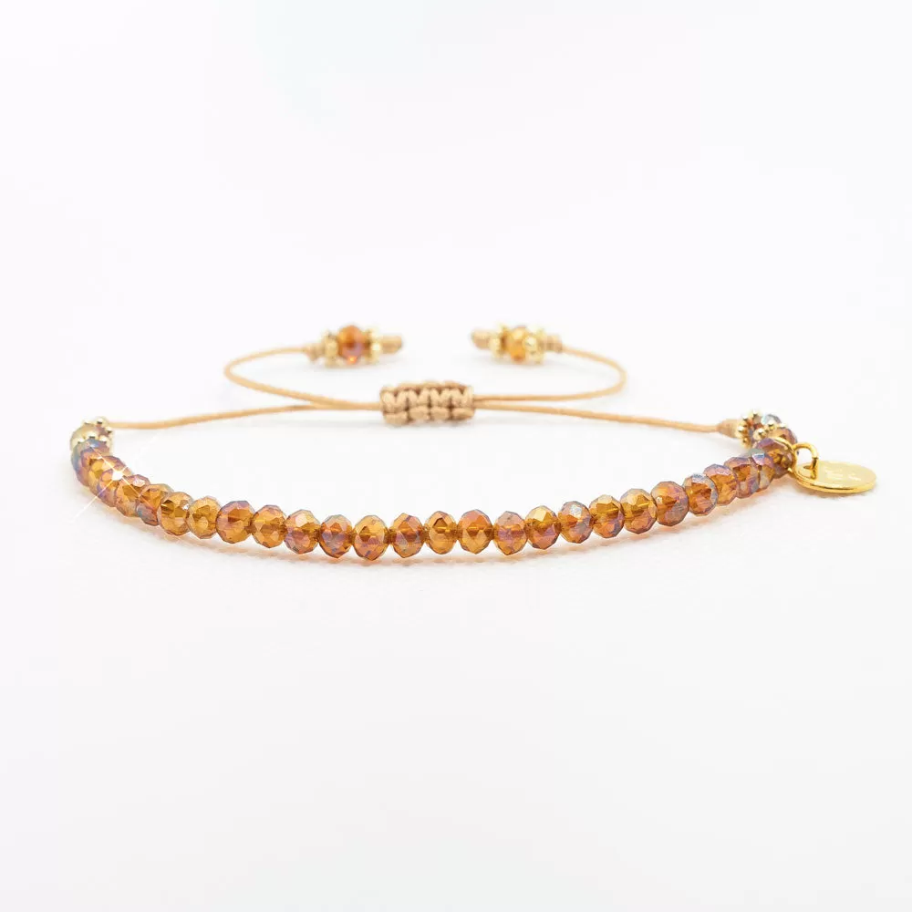 Friendship Crystal Orange Fall Bracelets