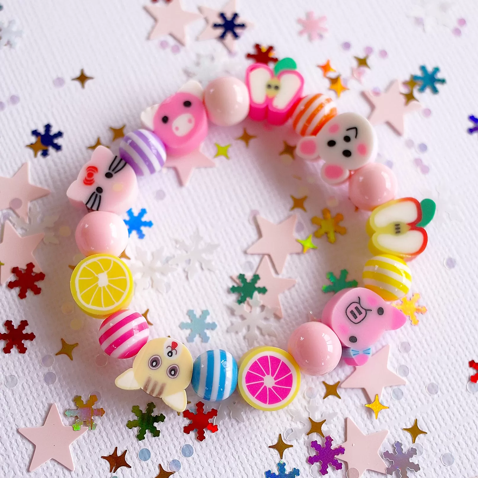 Fury Friends Rainbow Bracelet by Lauren Hinkley