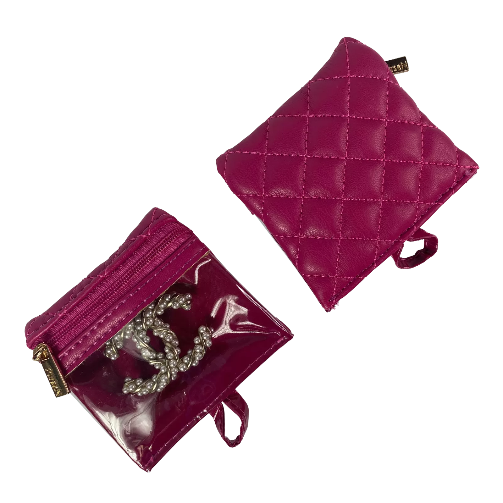 Getaway Jewelry Case - Magenta Quilted