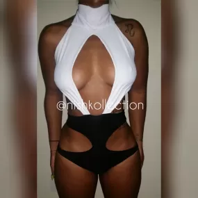 Ghanah one peice turtle neck swimsuit