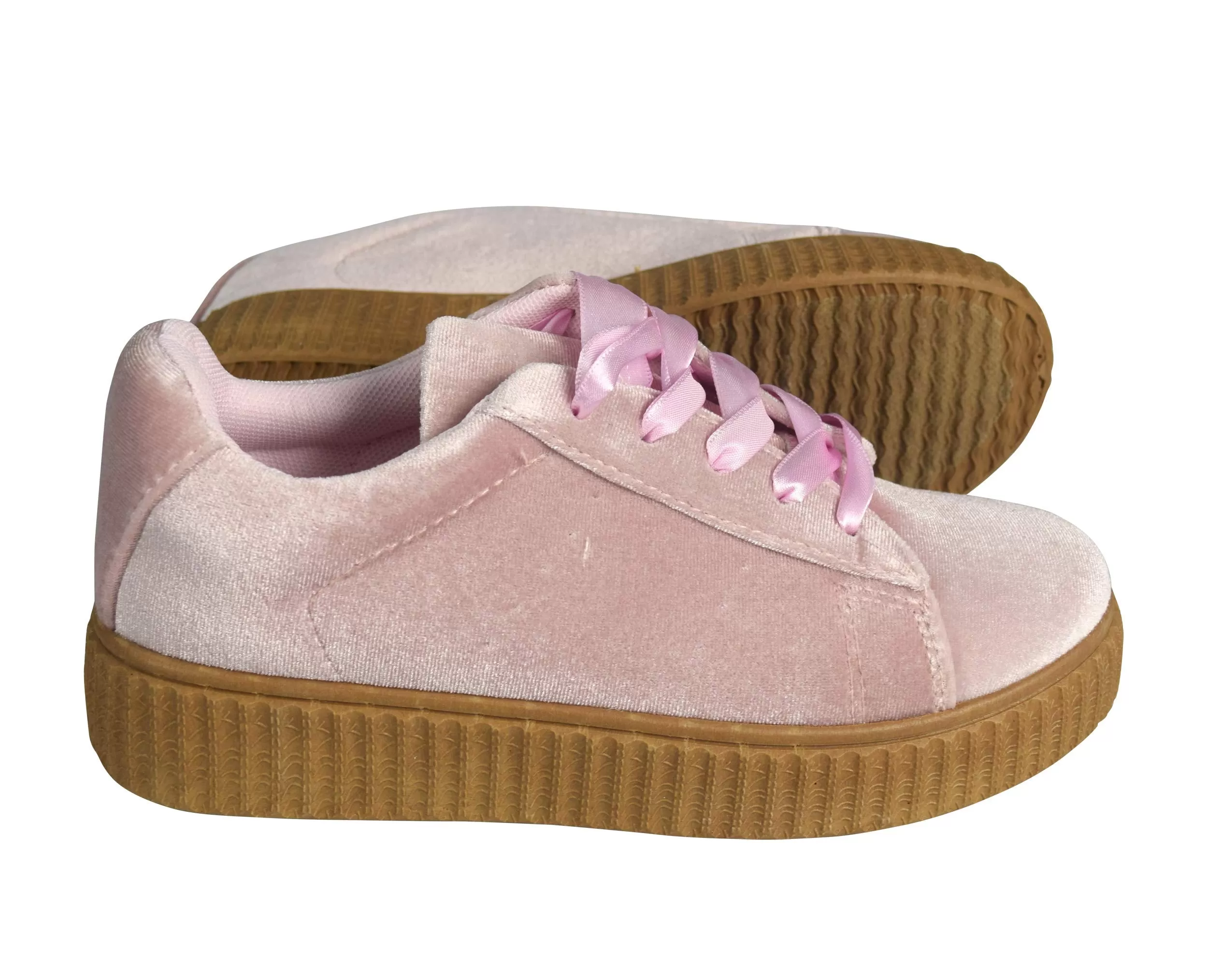 Girls Suede Faux Fur Cute Flat Platform Shoes Sneakers (Kids 5-10yrs.)