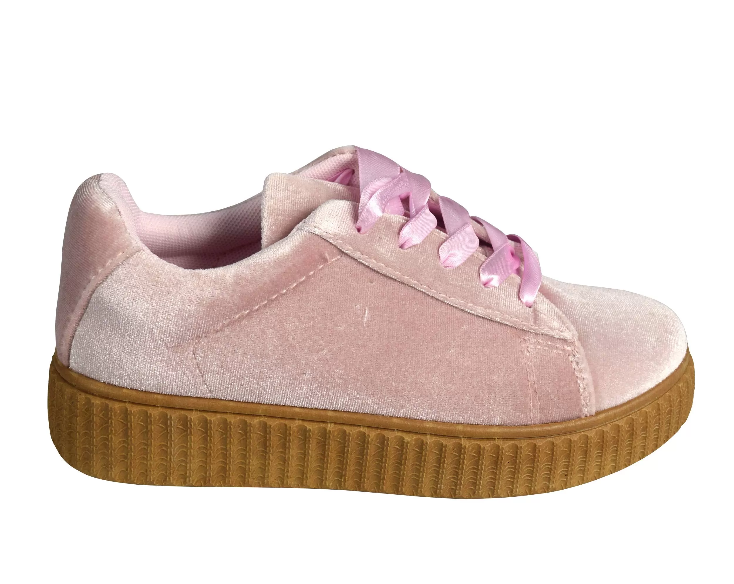 Girls Suede Faux Fur Cute Flat Platform Shoes Sneakers (Kids 5-10yrs.)