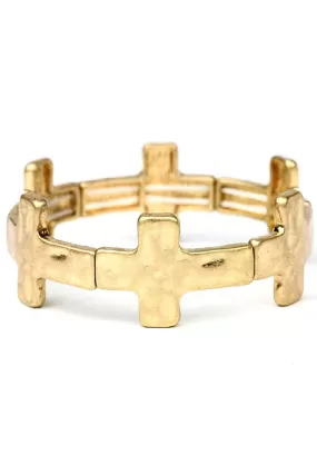 Gold Cross Bracelet