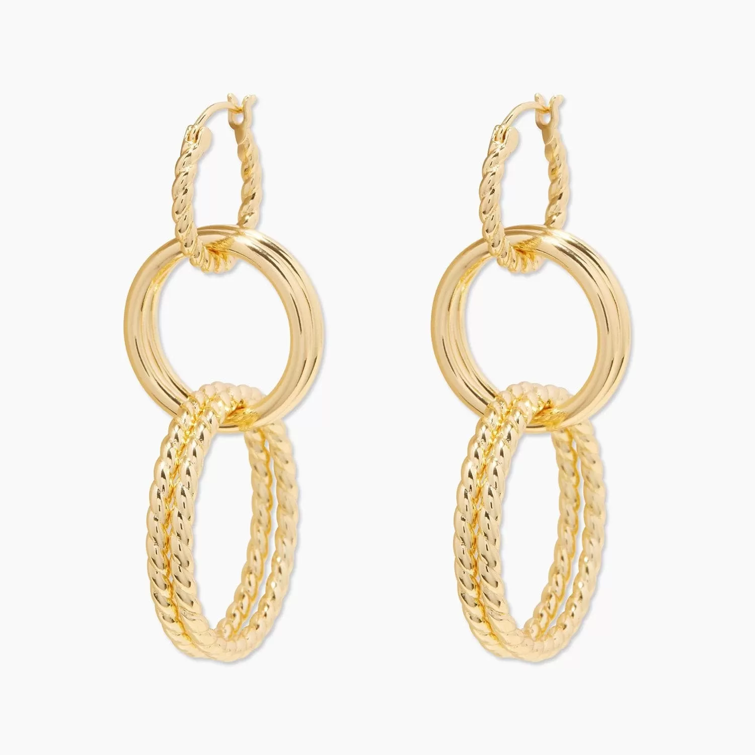 Gorjana Crew Versatile Hoops (gold)