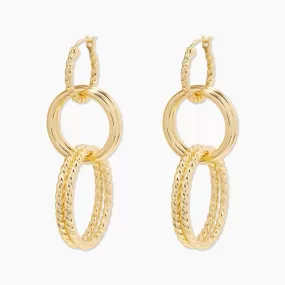 Gorjana Crew Versatile Hoops (gold)