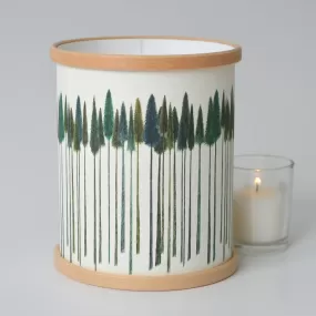 Green Trees Candle Cover