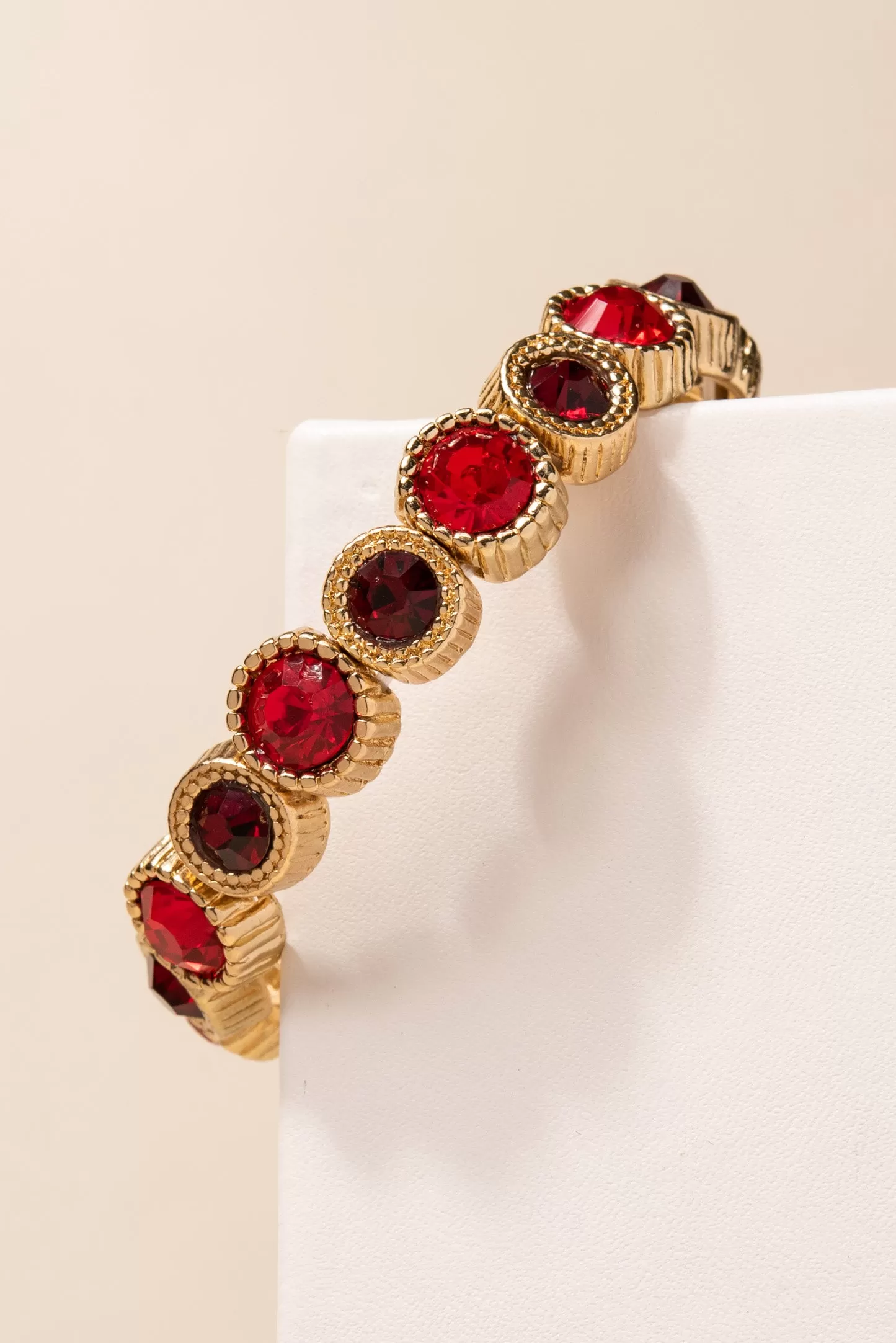 Holly Round Rhinestone Bracelet