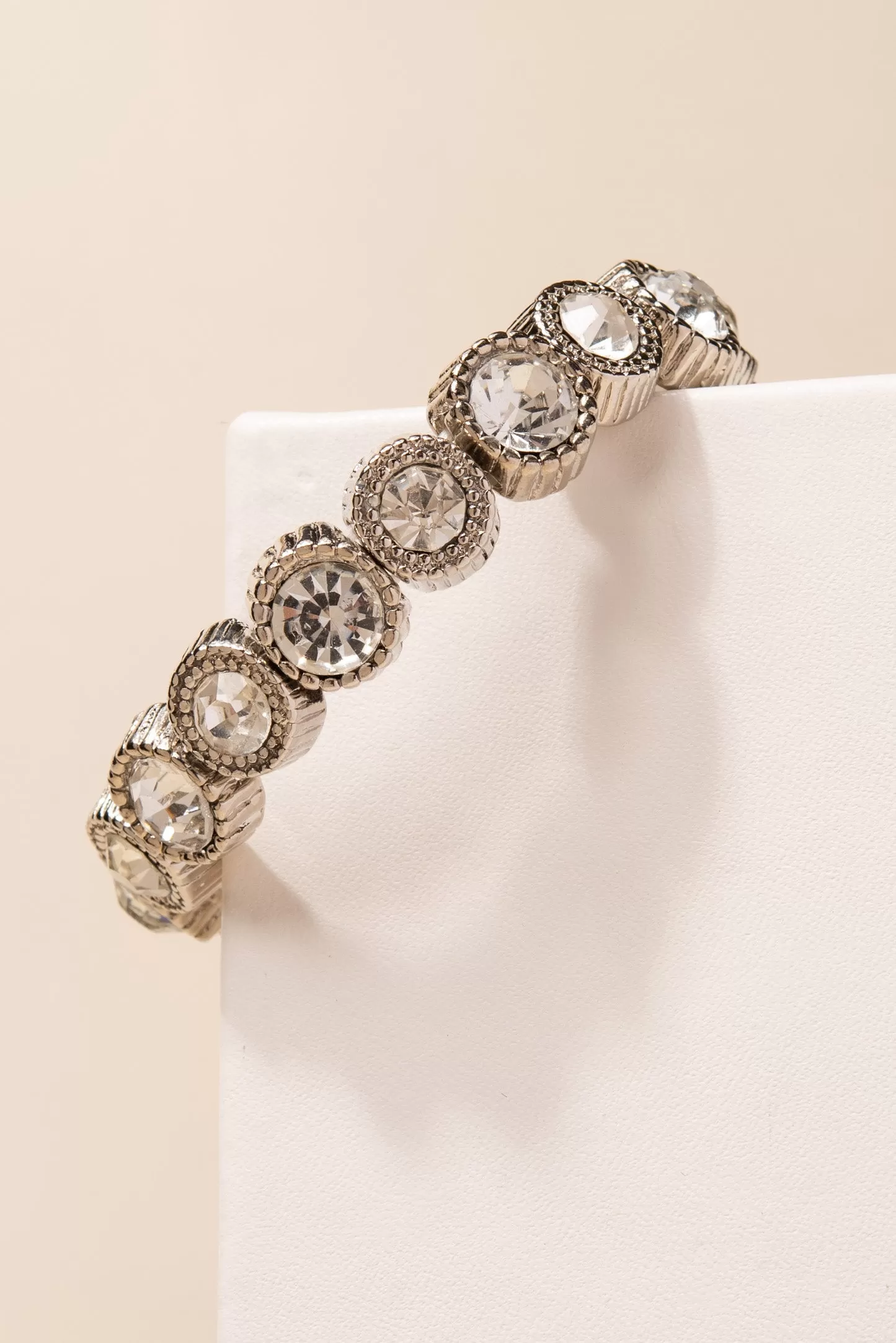 Holly Round Rhinestone Bracelet