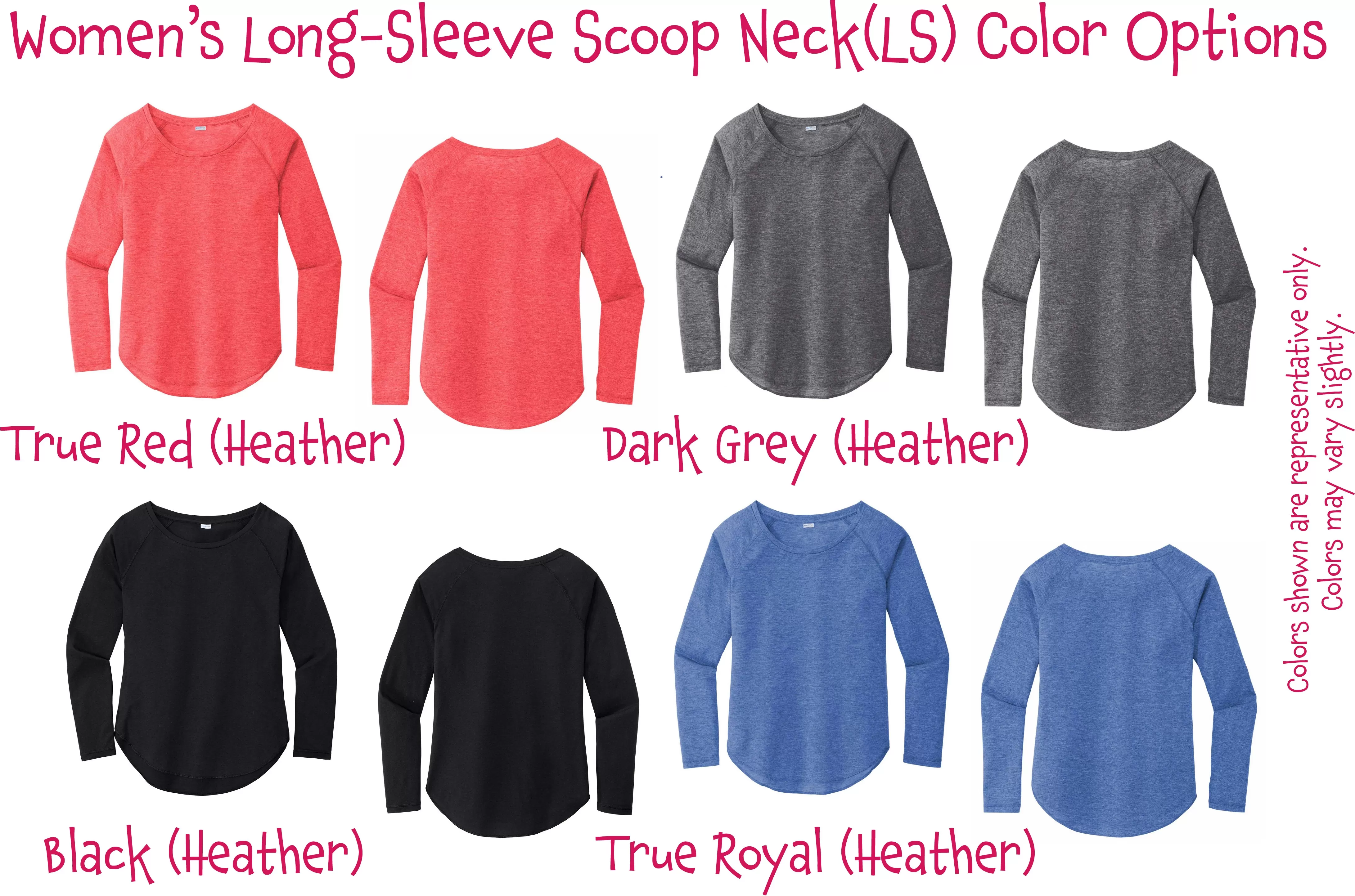 I Paint Pickleball Lines | Women's Long Sleeve Scoop Neck Pickleball Shirts | 75/13/12 poly/cotton/rayon