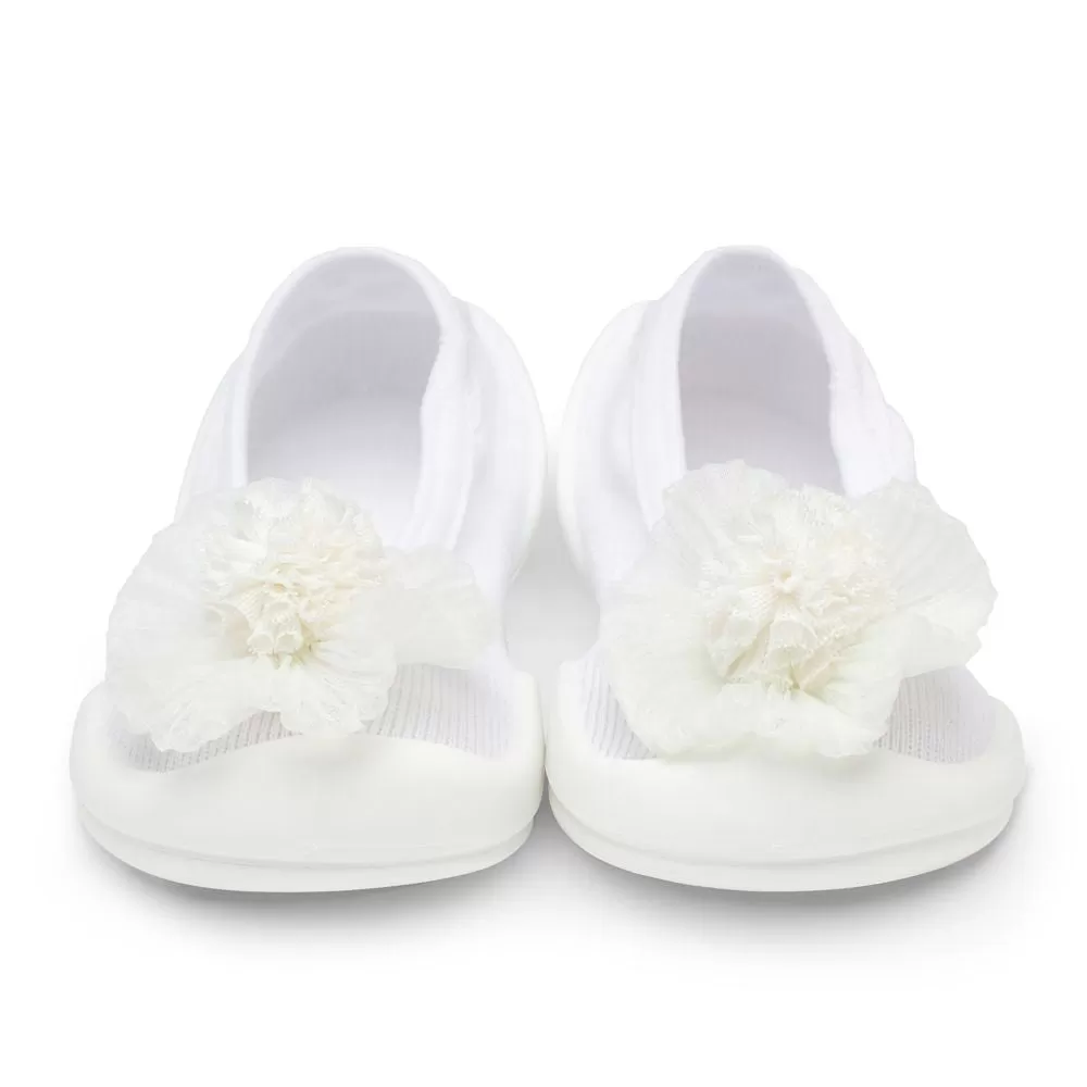 Komuello Baby Shoes - Flat - Pompom Flower