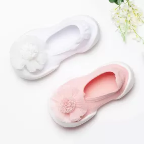 Komuello Baby Shoes - Flat - Pompom Flower