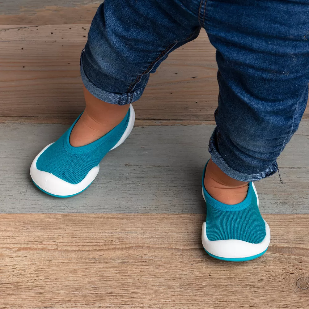 Komuello Baby Shoes - Flat - Teal Solid