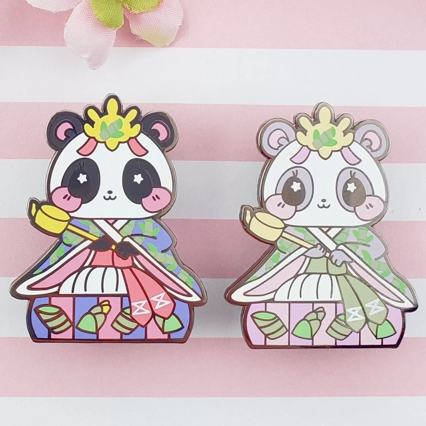 Lady Panda: Girl's Day Animal Enamel Pins