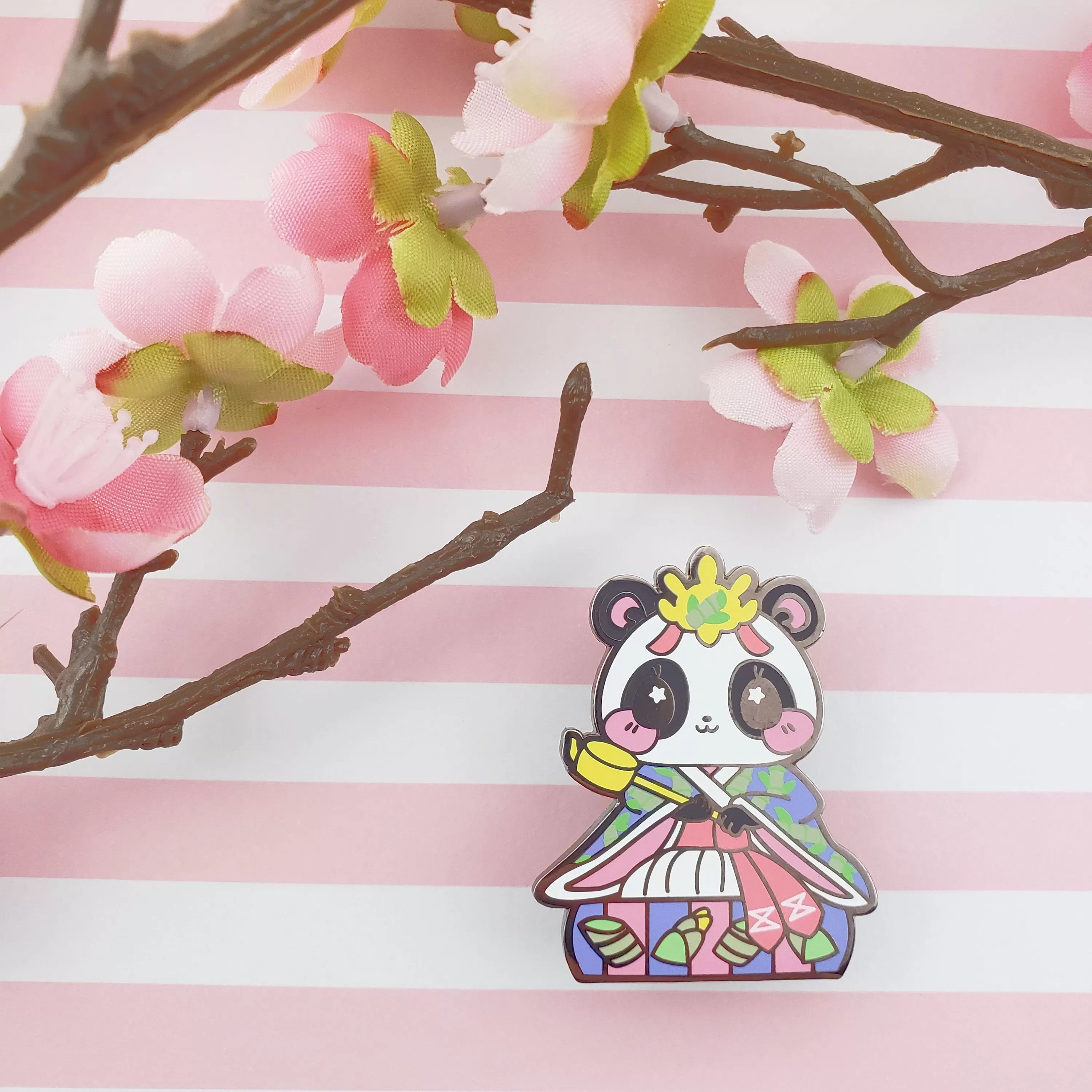 Lady Panda: Girl's Day Animal Enamel Pins