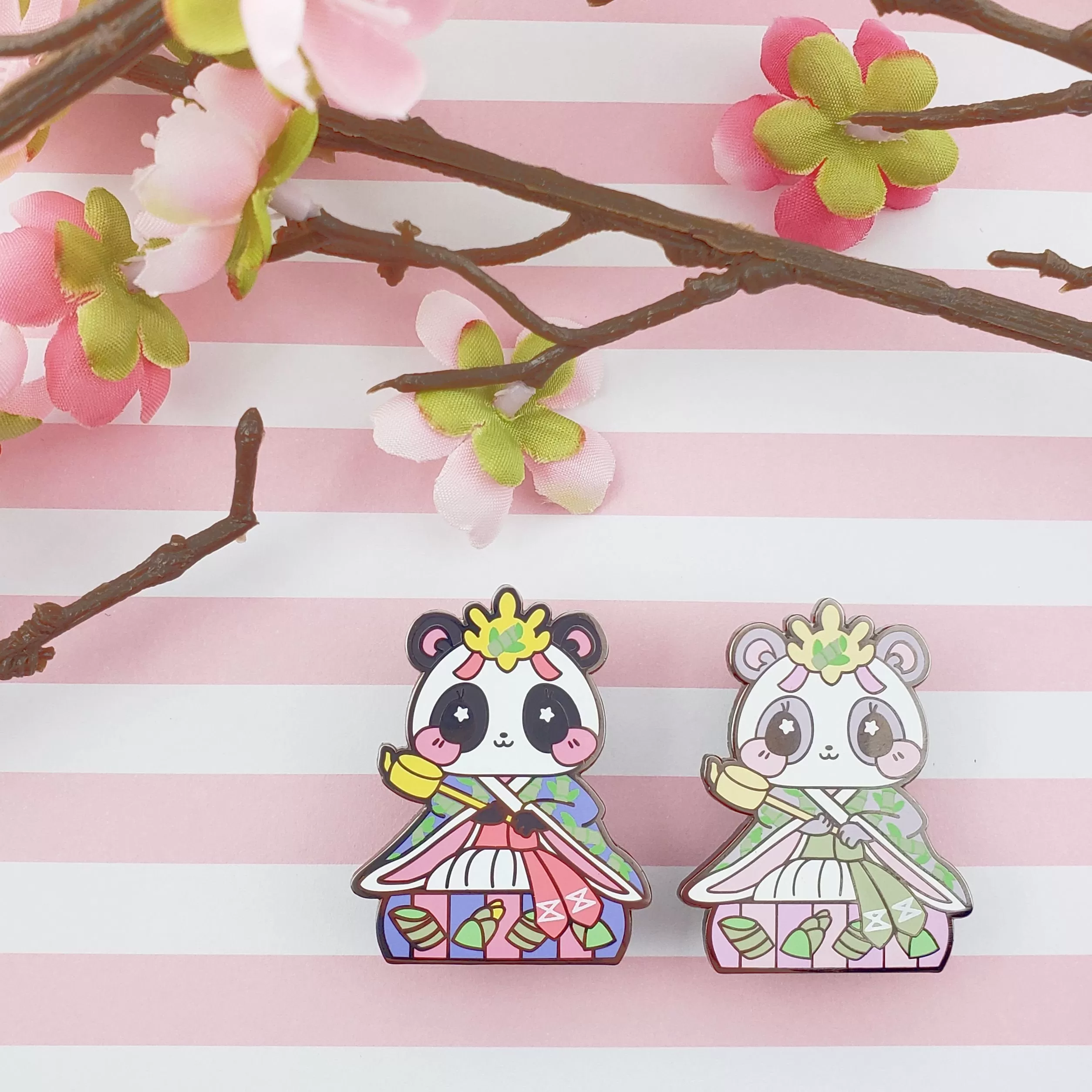 Lady Panda: Girl's Day Animal Enamel Pins