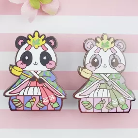 Lady Panda: Girl's Day Animal Enamel Pins