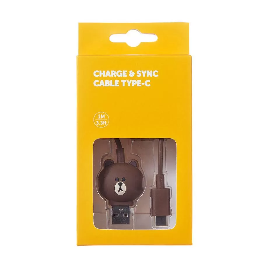 LINE FRIENDS Brown Phone Cable