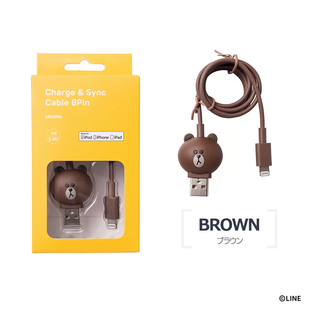 LINE FRIENDS Brown Phone Cable