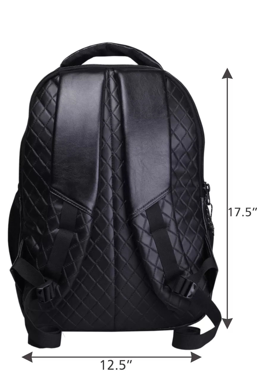 Luxur 25L Black Laptop Backpack