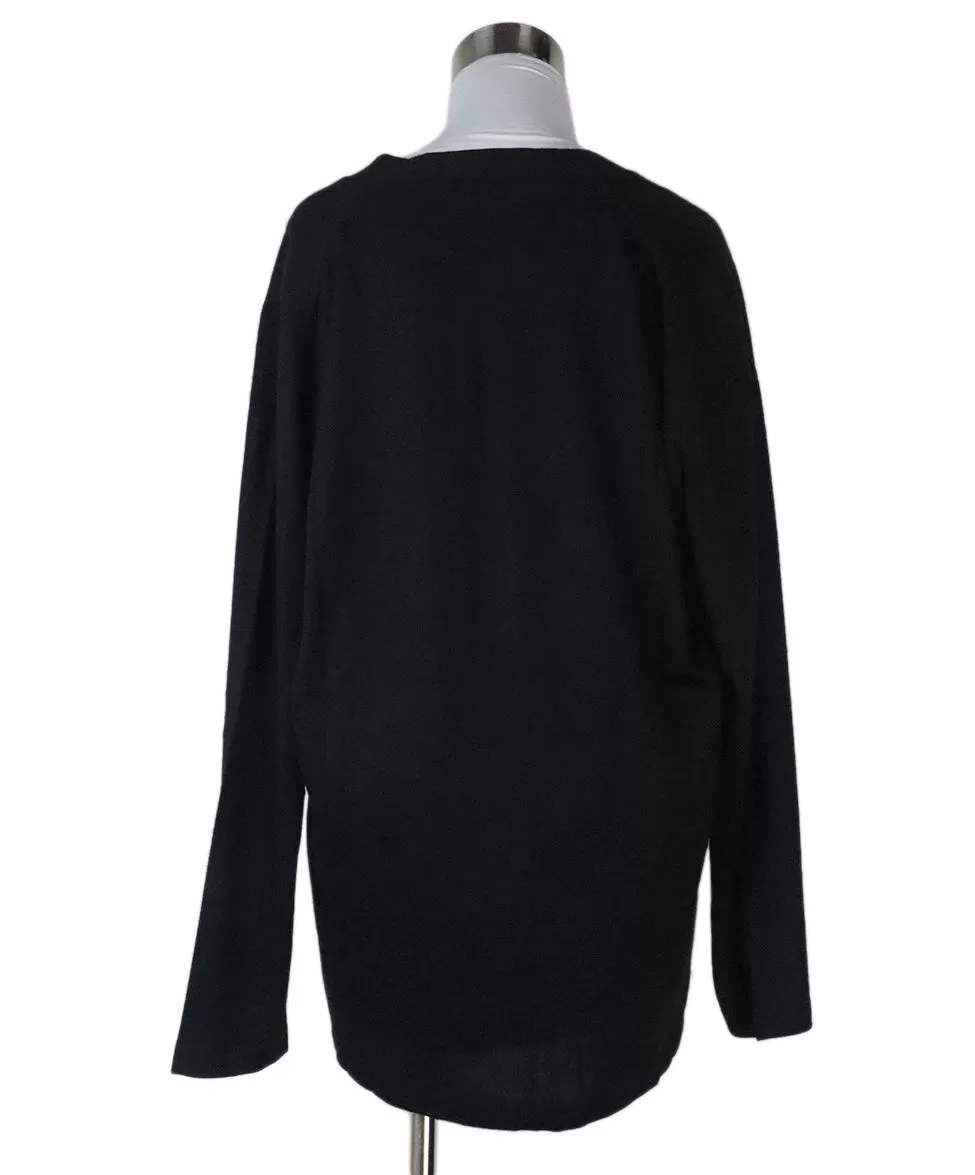 Malo Black Cashmere Sweater Set sz 12