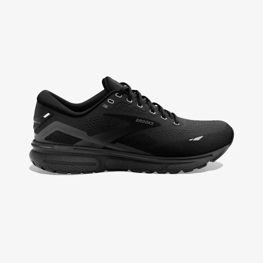 Men's Ghost 15 Wide 2E (Black/Black/Ebony)