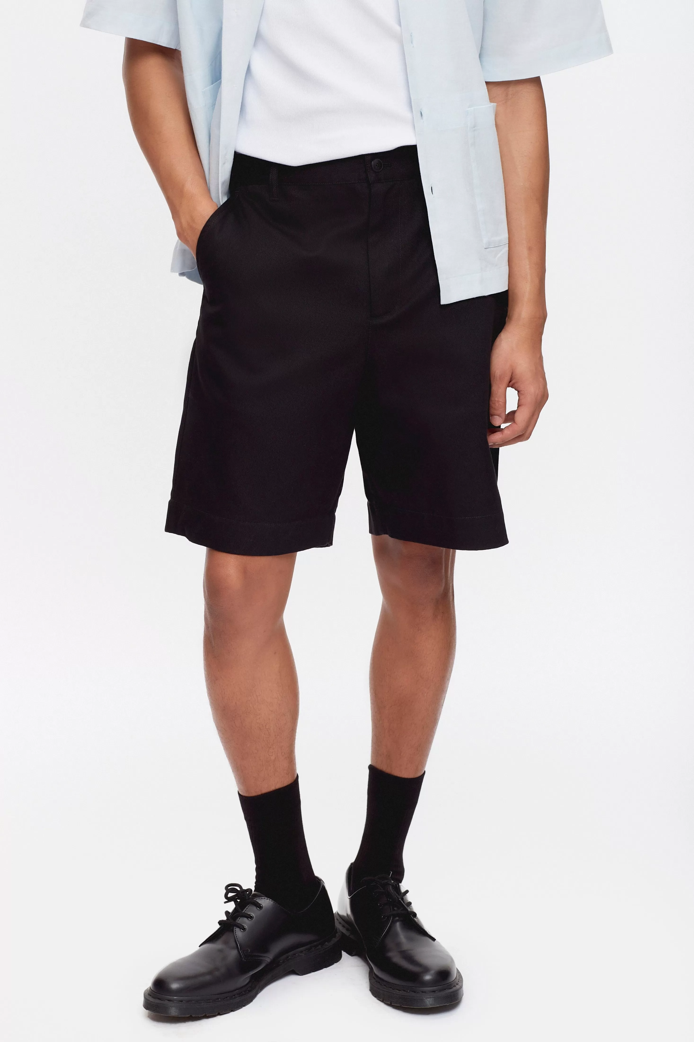 Men's Twill Shorts in Black