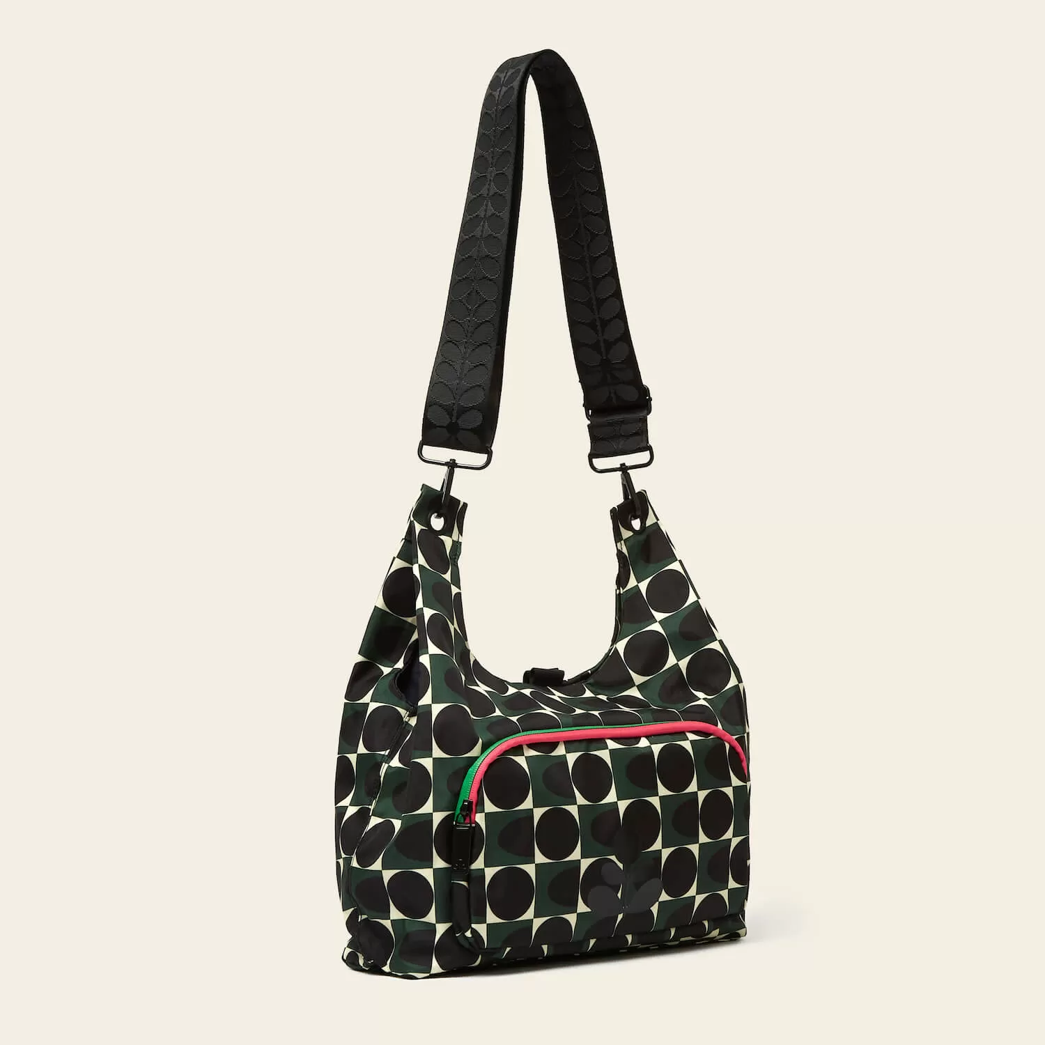 Midi Crossbody - Spot Square Forest