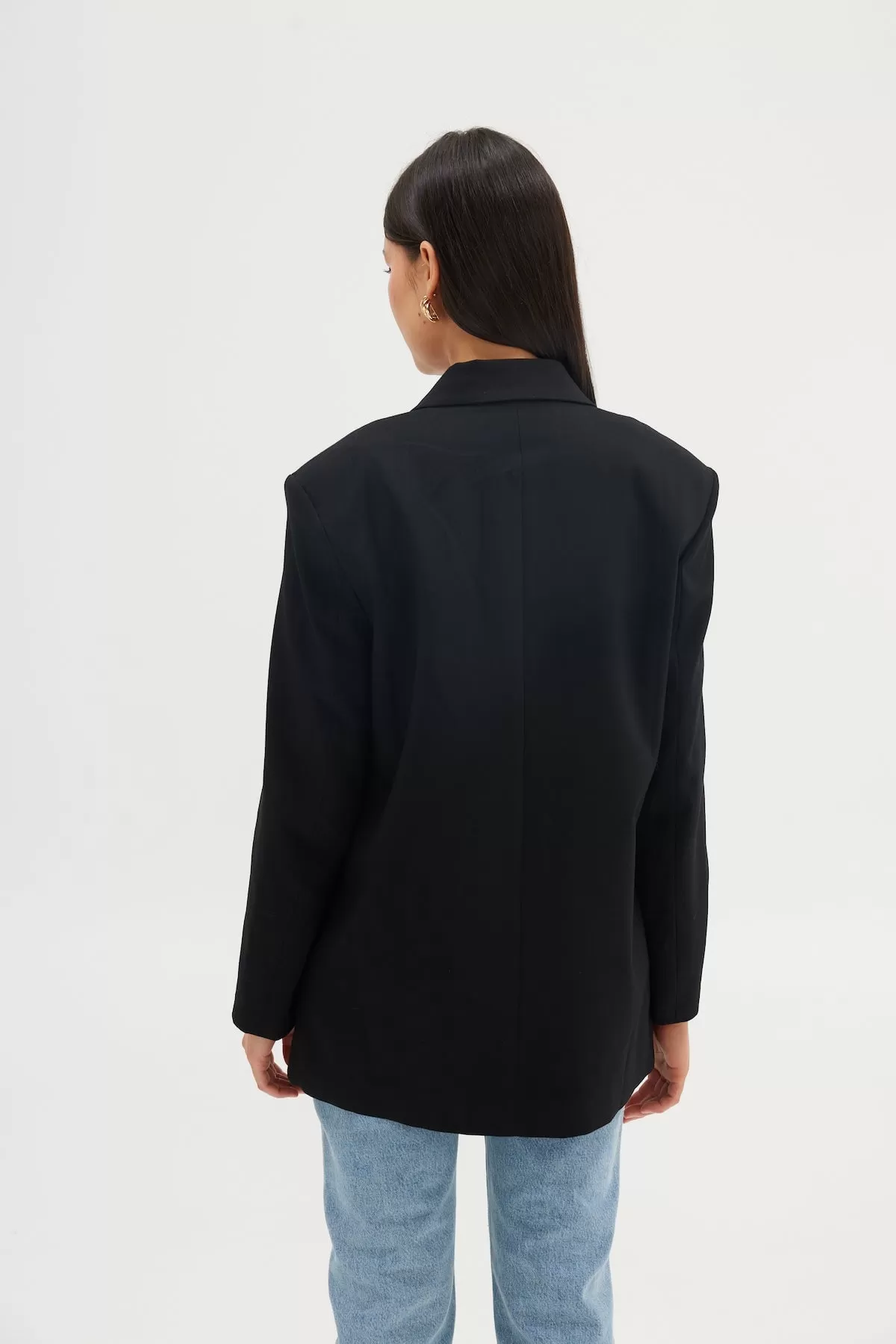 Mimi Rosette Blazer - Black