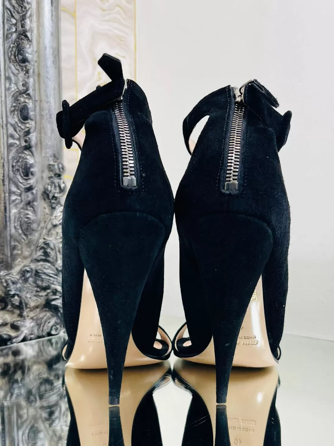 Miu Miu Suede Heels. Size 40