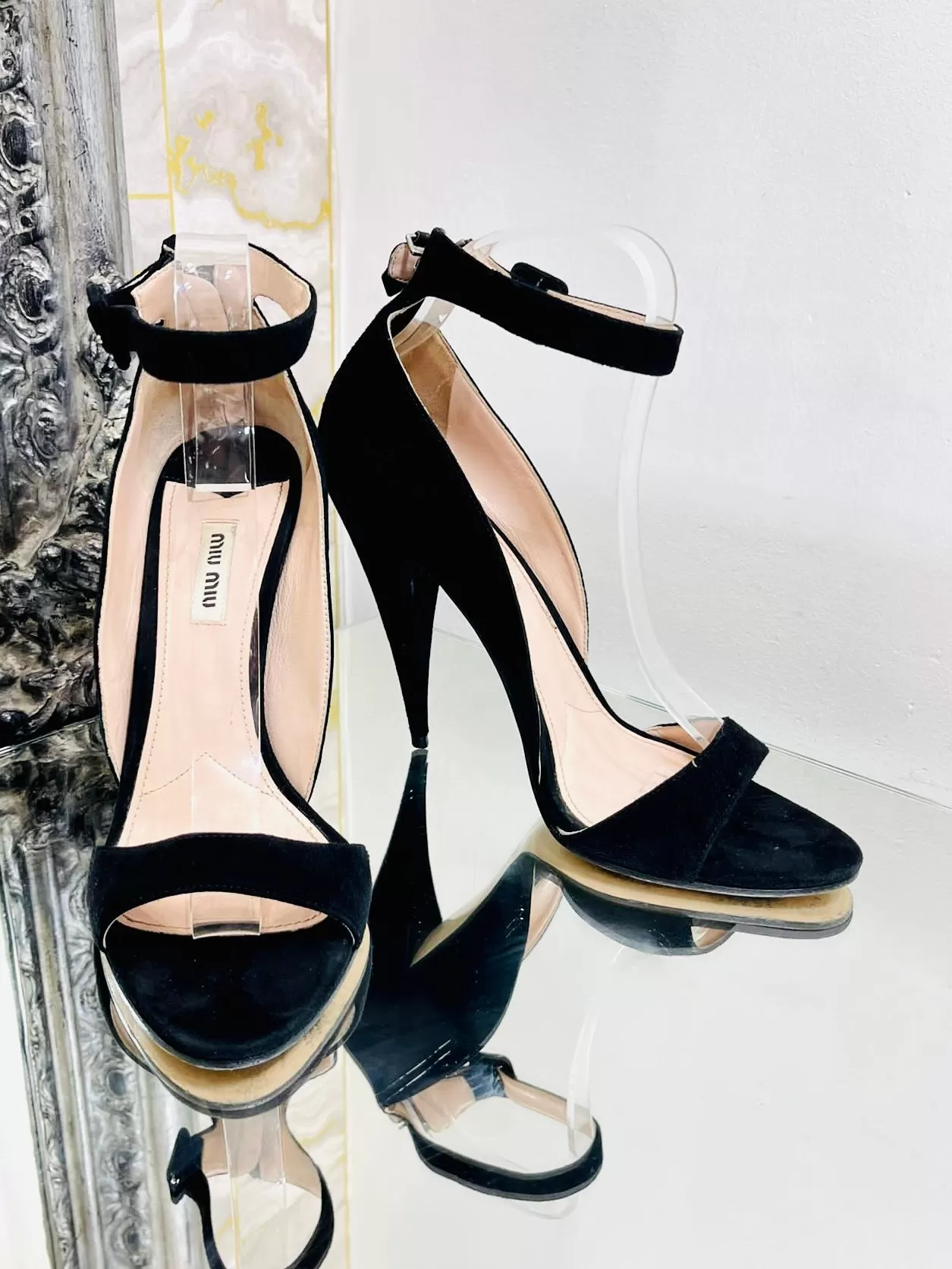 Miu Miu Suede Heels. Size 40