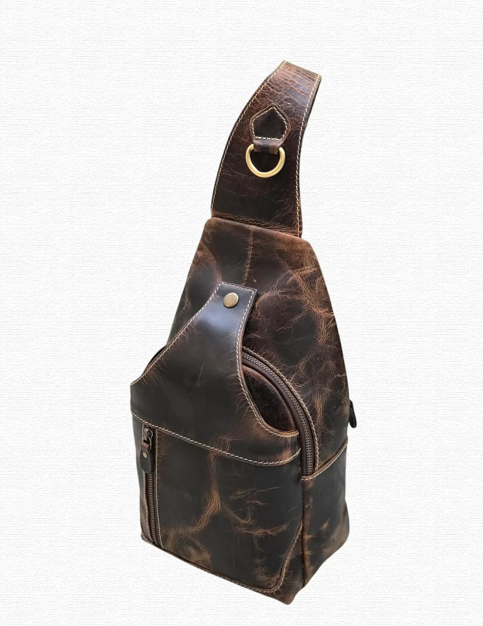 Modern Leather Chest Bag - Crunch Buffalo