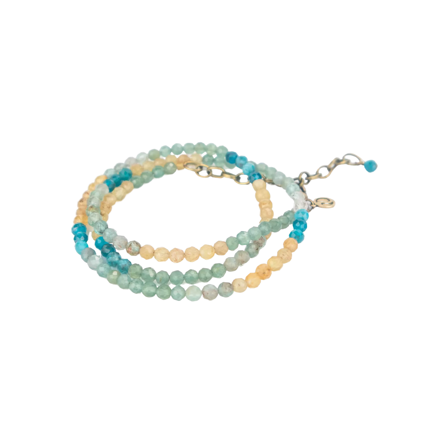 Multicolored Apatite Convertible Bracelet-Necklace