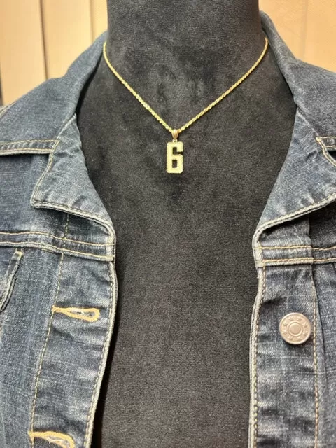 Numeric Gold Pendant - 10K Yellow Gold